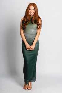 Ombre mesh maxi dress green multi - Cute dress - Trendy Dresses at Lush Fashion Lounge Boutique in Oklahoma City