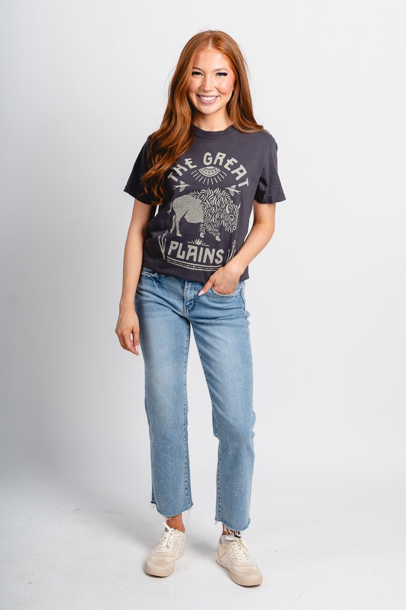 Great plains western t-shirt graphite