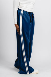 Drawstring track pants blue - Trendy OKC Thunder T-Shirts at Lush Fashion Lounge Boutique in Oklahoma City