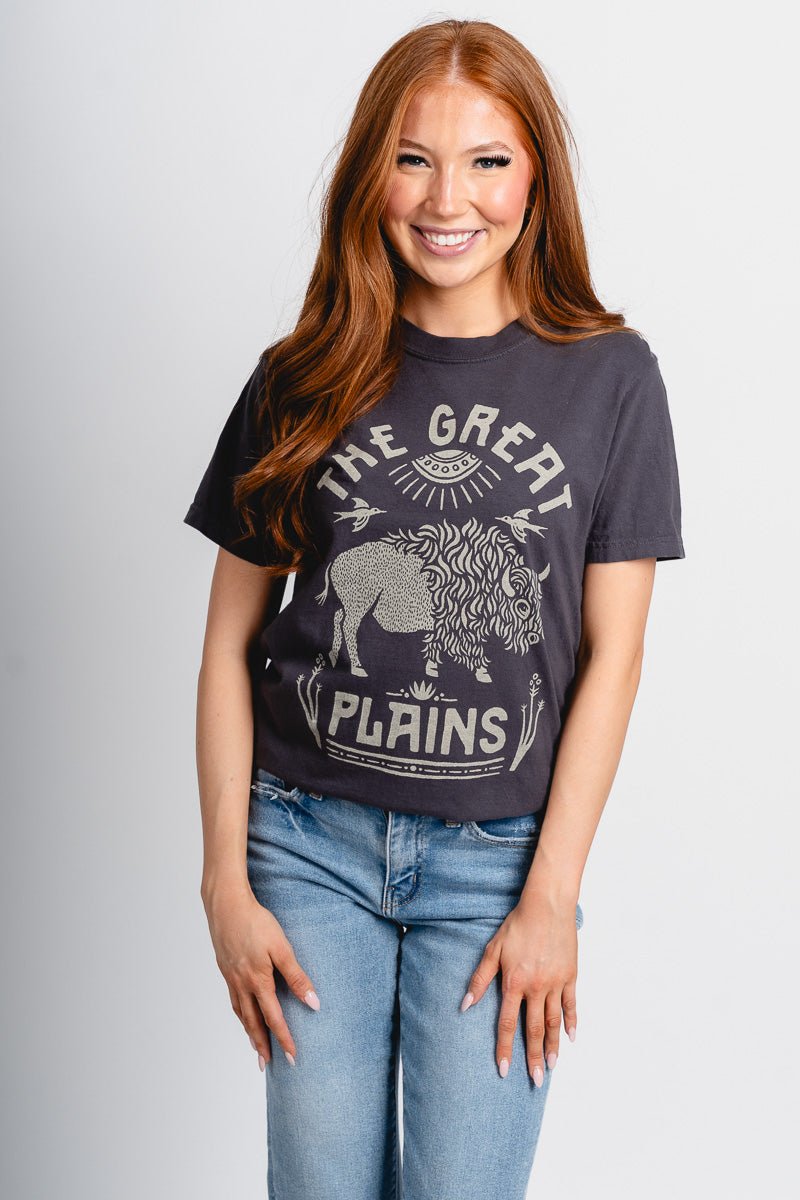 Great plains western t-shirt graphite
