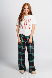 Z Supply Falalala boyfriend tee sea salt - Z Supply T-shirt - Z Supply Clothing at Lush Fashion Lounge Trendy Boutique Oklahoma City