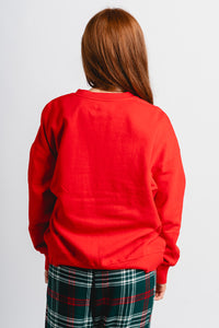 Z Supply very merry sweatshirt festive red - Z Supply Sweatshirt - Z Supply Fashion at Lush Fashion Lounge Trendy Boutique Oklahoma City