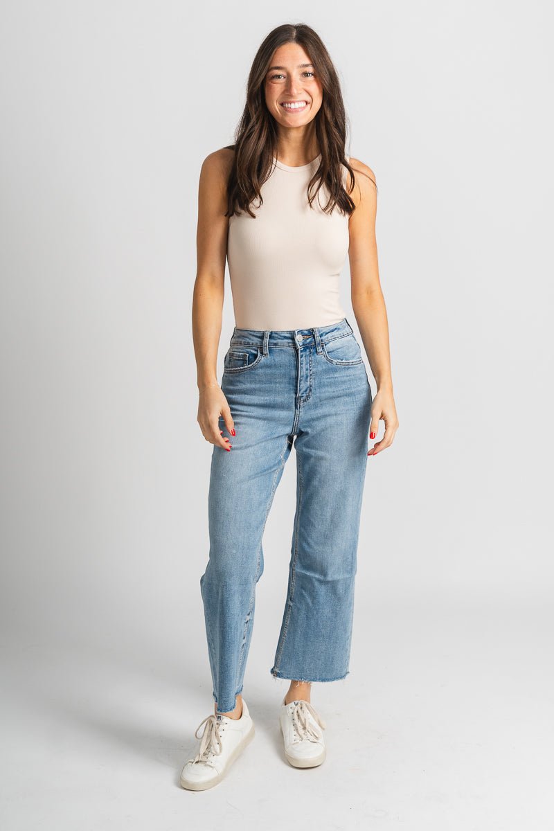 Vervet super high rise crop jeans mischief | Lush Fashion Lounge: boutique women's jeans, fashion jeans for women, affordable fashion jeans, cute boutique jeans