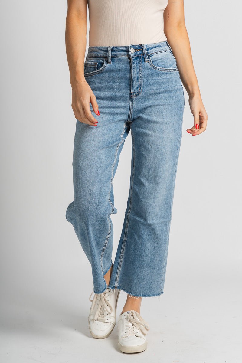 Vervet super high rise crop jeans mischief | Lush Fashion Lounge: boutique women's jeans, fashion jeans for women, affordable fashion jeans, cute boutique jeans
