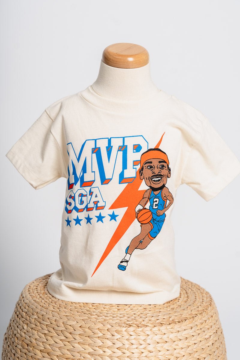 KIDS SGA MVP t-shirt natural - Trendy OKC Apparel at Lush Fashion Lounge Boutique in Oklahoma City