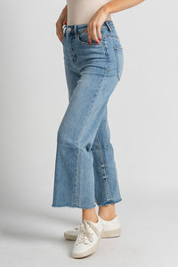 Vervet super high rise crop jeans mischief | Lush Fashion Lounge: boutique women's jeans, fashion jeans for women, affordable fashion jeans, cute boutique jeans