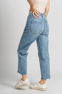 Vervet super high rise crop jeans mischief | Lush Fashion Lounge: boutique women's jeans, fashion jeans for women, affordable fashion jeans, cute boutique jeans