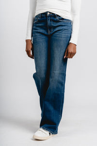 Flying Monkey high rise vintage flare jeans uplifted joy | Lush Fashion Lounge: boutique women's jeans, fashion jeans for women, affordable fashion jeans, cute boutique jeans