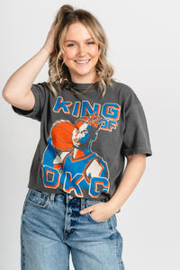 King of OKC SGA vintage t-shirt vintage black - Trendy Oklahoma City Basketball T-Shirts Lush Fashion Lounge Boutique in Oklahoma City