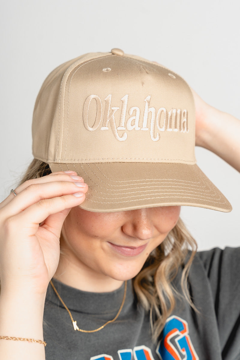 Oklahoma book mania hat khaki - Trendy Gifts at Lush Fashion Lounge Boutique in Oklahoma City