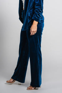 Velvet wide leg pants teal | Lush Fashion Lounge: women's boutique pants, boutique women's pants, affordable boutique pants, women's fashion pants