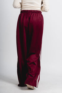 Drawstring track pants maroon | Lush Fashion Lounge: women's boutique pants, boutique women's pants, affordable boutique pants, women's fashion pants