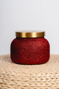 Capri Blue red glitter volcano candle 19oz | Lush Fashion Lounge: volcano candle, Capri candles, blue volcano candle, Capri volcano candle, volcano blue candle