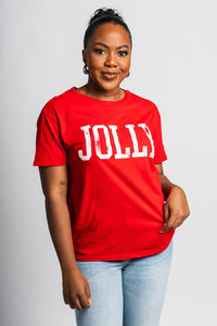 Z Supply Jolly boyfriend tee haute red - Z Supply T-shirt - Z Supply Apparel at Lush Fashion Lounge Trendy Boutique Oklahoma City