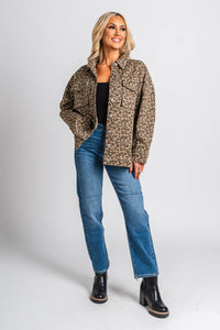 Leopard shacket mocha – Fashionable Jackets | Trendy Blazers at Lush Fashion Lounge Boutique in Oklahoma City