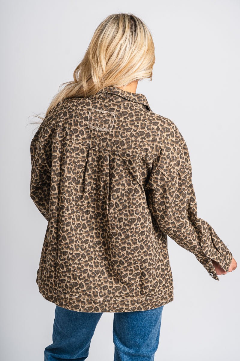 Leopard shacket mocha