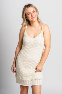 Z Supply Charmer crochet dress sea salt - Z Supply dress - Z Supply Tops, Dresses, Tanks, Tees, Cardigans, Joggers and Loungewear at Lush Fashion Lounge