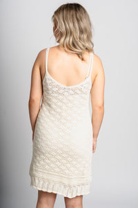 Z Supply Charmer crochet dress sea salt - Z Supply dress - Z Supply Fashion at Lush Fashion Lounge Trendy Boutique Oklahoma City