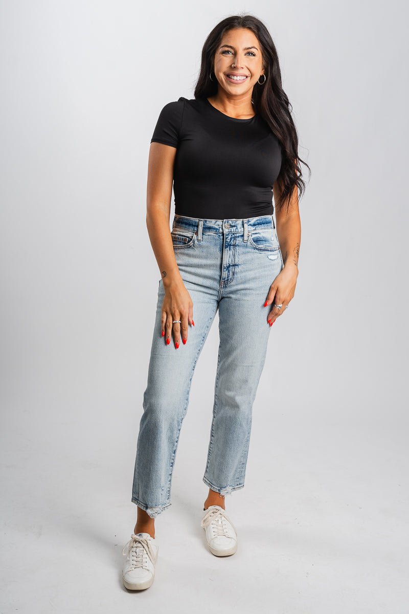 Daze high rise straight jeans high key | Lush Fashion Lounge: boutique women's jeans, fashion jeans for women, affordable fashion jeans, cute boutique jeans