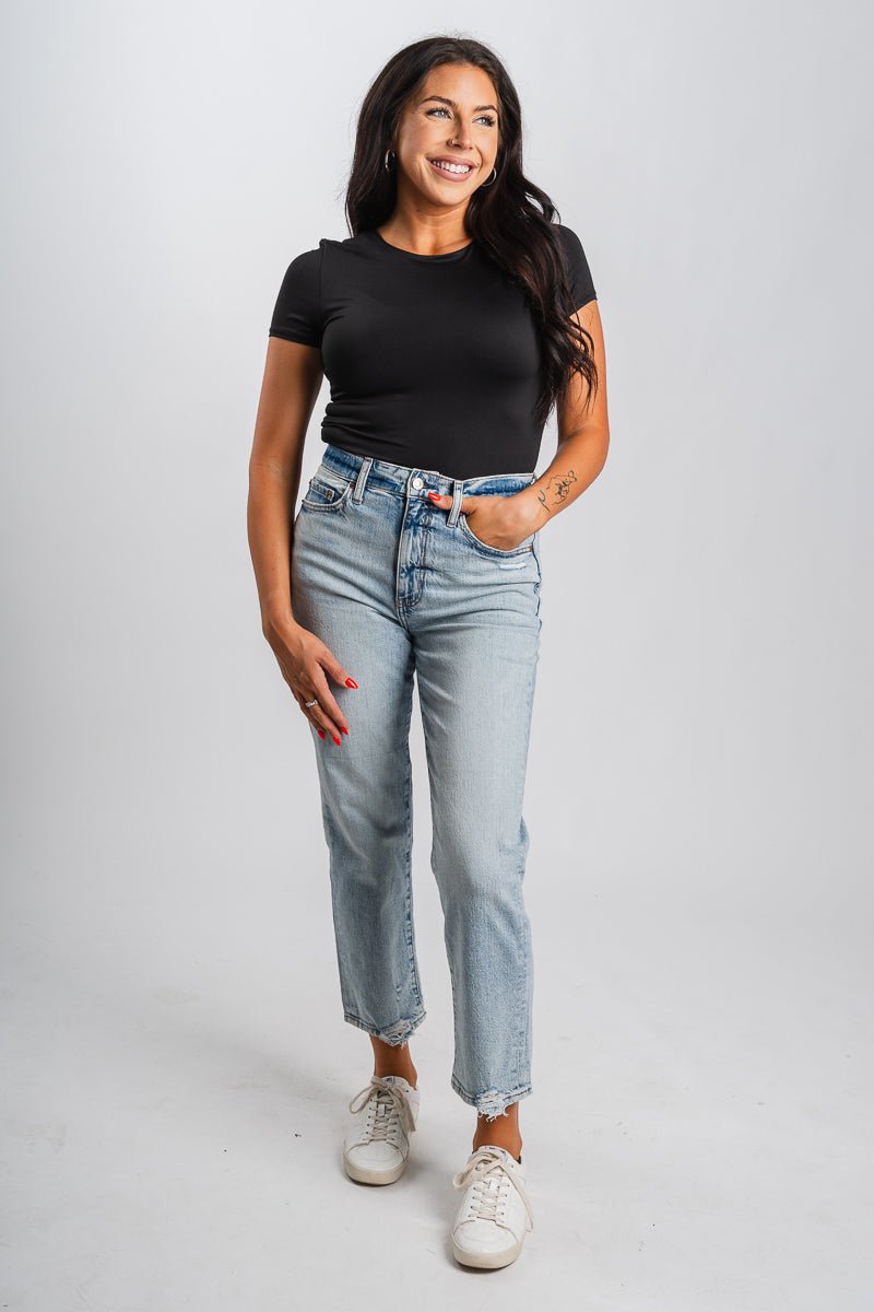 Daze high rise straight jeans high key | Lush Fashion Lounge: boutique women's jeans, fashion jeans for women, affordable fashion jeans, cute boutique jeans