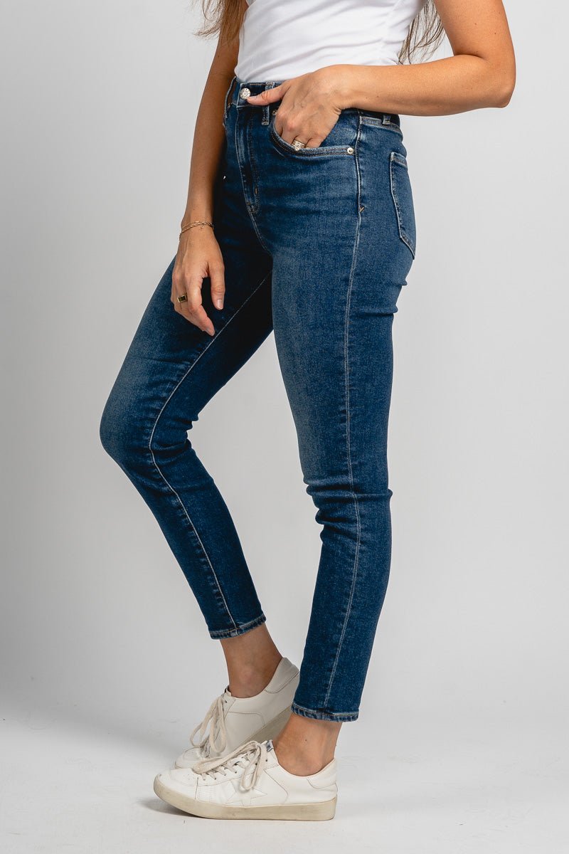 Daze Moneymaker high rise skinny jeans uptown | Lush Fashion Lounge: boutique women's jeans, fashion jeans for women, affordable fashion jeans, cute boutique jeans