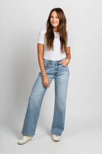 Daze slouch 90s fit high rise jeans marina vintage | Lush Fashion Lounge: boutique women's jeans, fashion jeans for women, affordable fashion jeans, cute boutique jeans