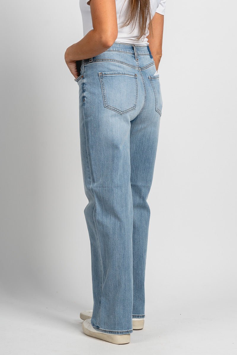 Daze slouch 90s fit high rise jeans marina vintage | Lush Fashion Lounge: boutique women's jeans, fashion jeans for women, affordable fashion jeans, cute boutique jeans