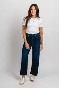 Daze pleaser high rise wide ankle jeans magic hour | Lush Fashion Lounge: boutique women's jeans, fashion jeans for women, affordable fashion jeans, cute boutique jeans