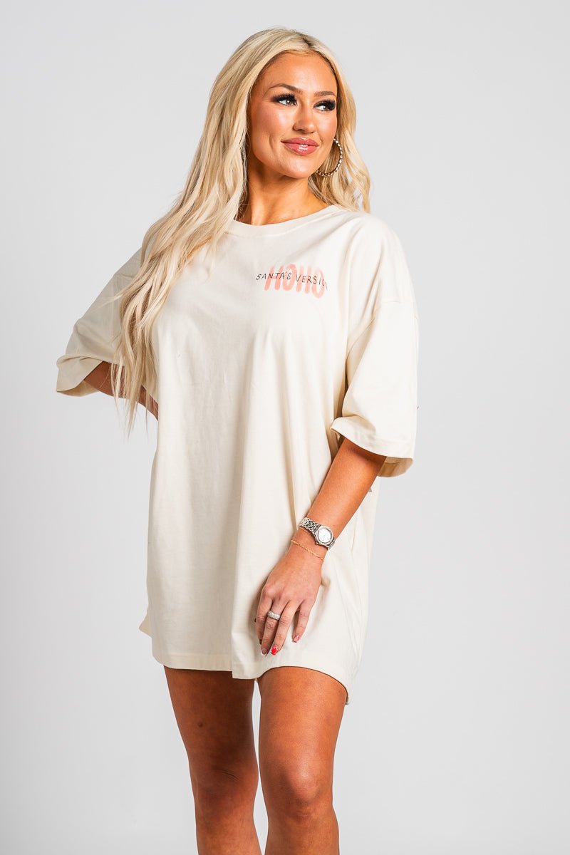 Ho Ho Ho Santa's version oversized t-shirt off white