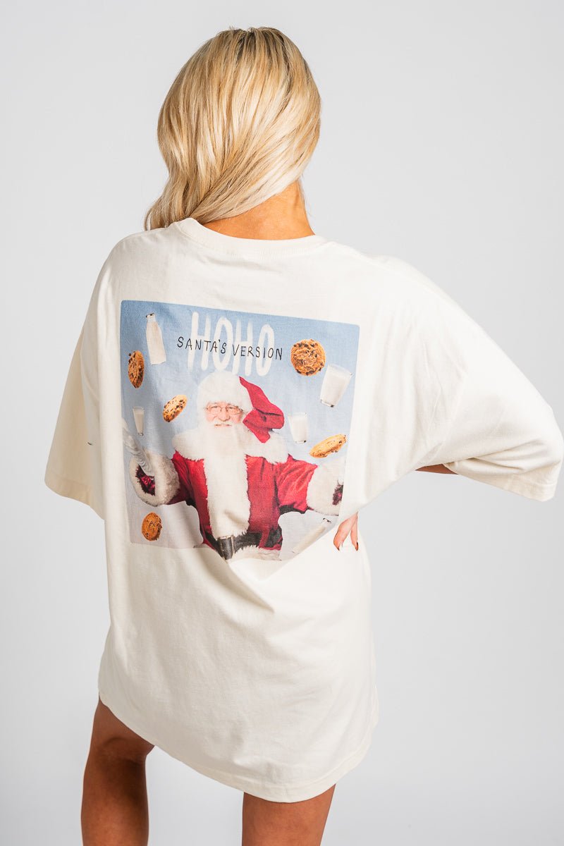 Ho Ho Ho Santa's version oversized t-shirt off white