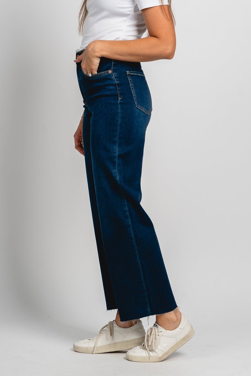 Daze pleaser high rise wide ankle jeans magic hour | Lush Fashion Lounge: boutique women's jeans, fashion jeans for women, affordable fashion jeans, cute boutique jeans