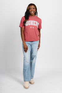 OU OU Sooners gault comfort colors t-shirt crimson T-shirt | Lush Fashion Lounge Trendy Oklahoma University Sooners Apparel & Cute Gameday T-Shirts