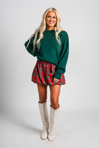 Oversized sweater dark green – Unique Sweaters | Lounging Sweaters and Womens Fashion Sweaters at Lush Fashion Lounge Boutique in Oklahoma City