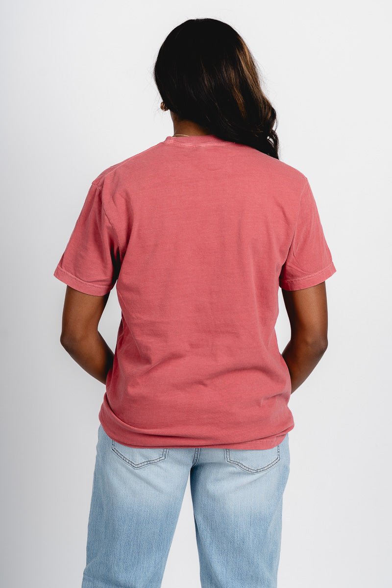 OU OU Sooners gault comfort colors t-shirt crimson T-shirt | Lush Fashion Lounge Trendy Oklahoma University Sooners Apparel & Cute Gameday T-Shirts