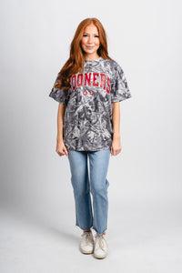 OU OU Sooners camo tee black/white T-shirt | Lush Fashion Lounge Trendy Oklahoma University Sooners Apparel & Cute Gameday T-Shirts