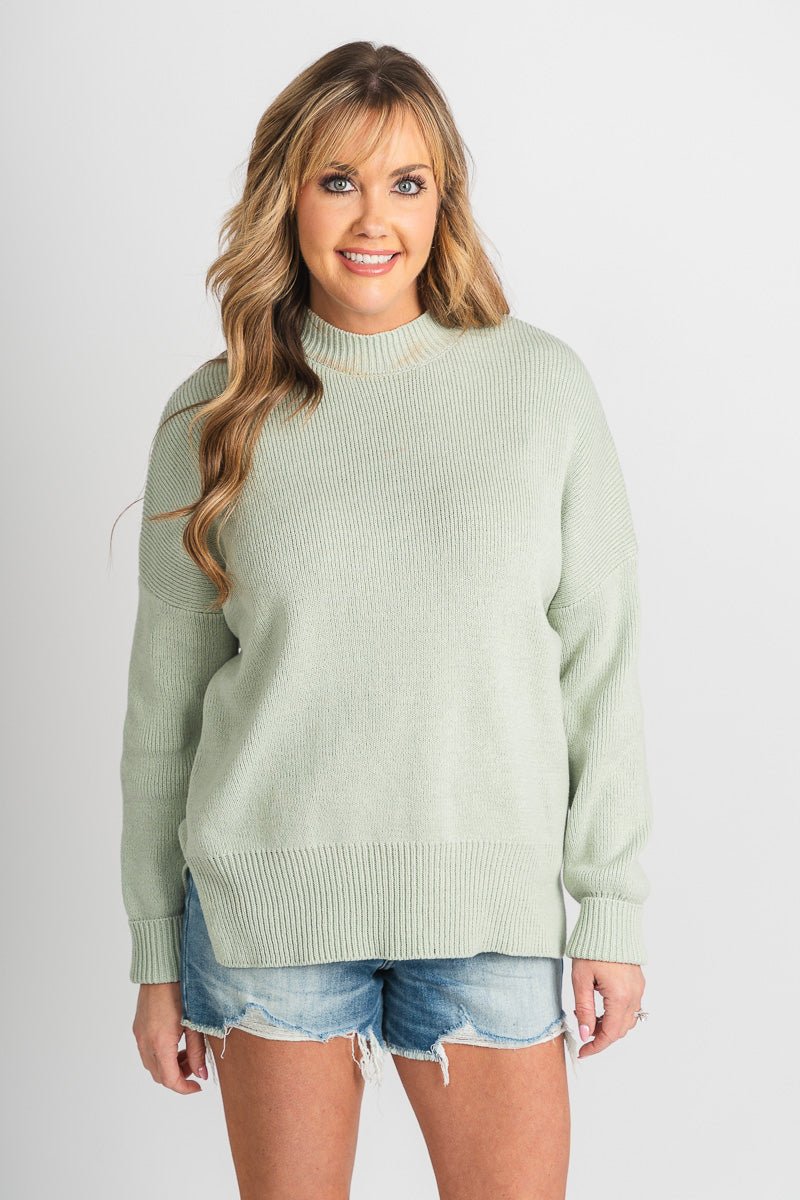 Oversized sweater pistachio – Boutique Sweaters | Fashionable Sweaters at Lush Fashion Lounge Boutique in Oklahoma City
