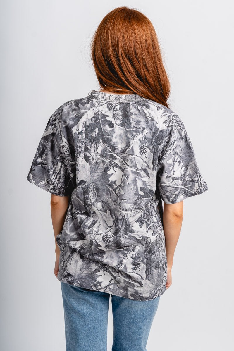 OU OU Sooners camo tee black/white T-shirt | Lush Fashion Lounge Trendy Oklahoma University Sooners Apparel & Cute Gameday T-Shirts