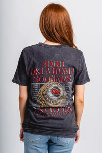 OU OU Sooners national championship ring unisex t-shirt vintage black T-shirt | Lush Fashion Lounge Trendy Oklahoma University Sooners Apparel & Cute Gameday T-Shirts