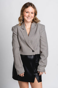 Z Supply Allegra faux leather skirt black | Lush Fashion Lounge: boutique fashion skirts, affordable boutique skirts, cute affordable skirts