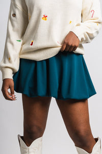 Bubble mini skirt hunter green | Lush Fashion Lounge: boutique fashion skirts, affordable boutique skirts, cute affordable skirts