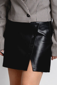 Z Supply Allegra faux leather skirt black | Lush Fashion Lounge: boutique fashion skirts, affordable boutique skirts, cute affordable skirts
