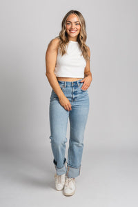 Daze Sundaze high rise straight jeans fate | Lush Fashion Lounge: boutique women's jeans, fashion jeans for women, affordable fashion jeans, cute boutique jeans