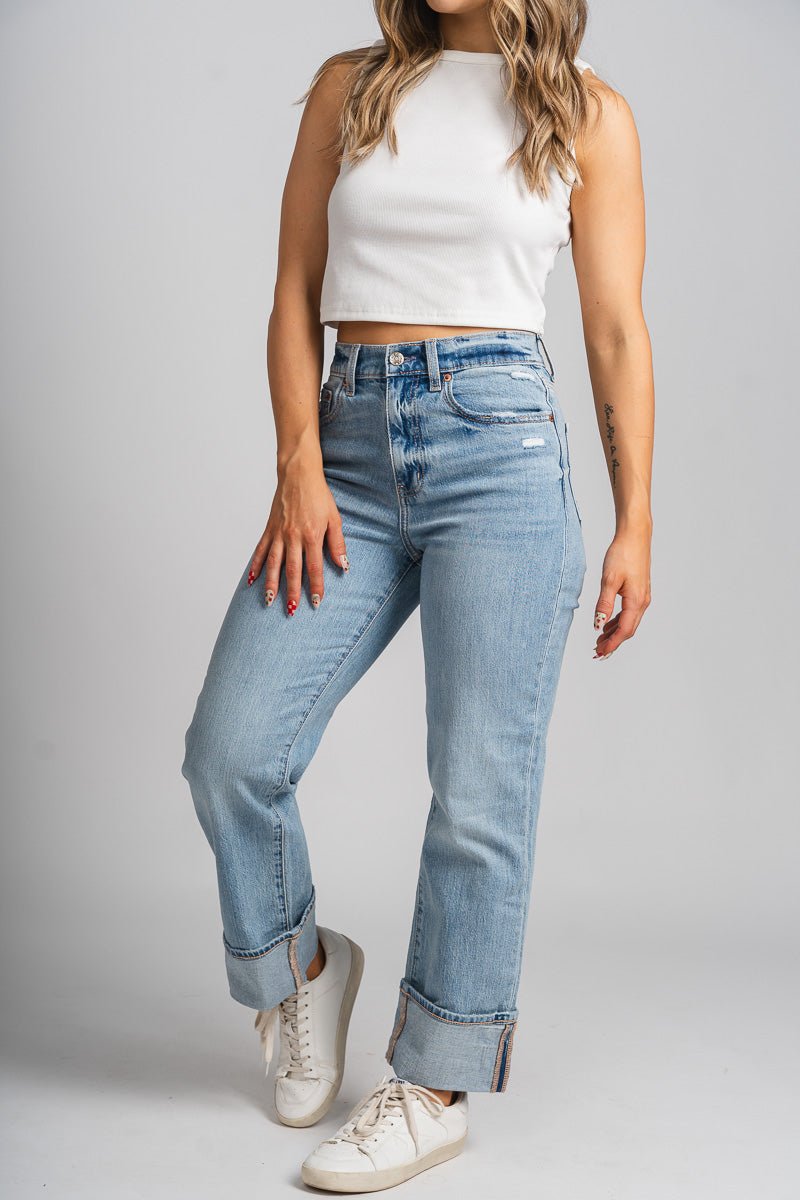 Daze Sundaze high rise straight jeans fate | Lush Fashion Lounge: boutique women's jeans, fashion jeans for women, affordable fashion jeans, cute boutique jeans