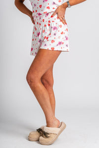 Z Supply Dawn Valentine day shorts vanilla ice - Z Supply Shorts - Z Supply Apparel at Lush Fashion Lounge Trendy Boutique Oklahoma City