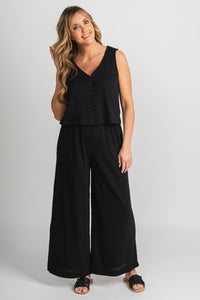 Z Supply Scout textured pants black - Z Supply Pants - Z Supply Clothing at Lush Fashion Lounge Trendy Boutique Oklahoma City