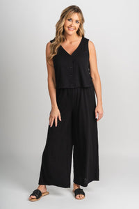 Z Supply Scout textured pants black - Z Supply Pants - Z Supply Tees & Tanks at Lush Fashion Lounge Trendy Boutique Oklahoma City