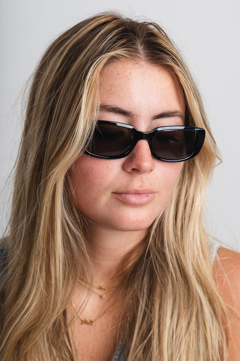 Otra Backstreet sunglasses black/smoke - Stylish Sunglasses - Cute Sunglasses at Lush Fashion Lounge Boutique in Oklahoma