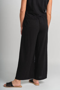 Z Supply Scout textured pants black - Z Supply Pants - Z Supply Fashion at Lush Fashion Lounge Trendy Boutique Oklahoma City