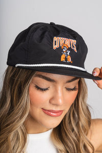 OSU OSU Cowboys Pete arch rope hat black/white Hat One size | Lush Fashion Lounge Trendy Oklahoma State Cowboys Apparel & Cute Gameday T-Shirts