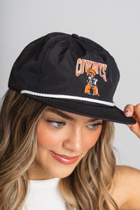 OSU OSU Cowboys Pete arch rope hat black/white Hat One size | Lush Fashion Lounge Trendy Oklahoma State Cowboys Apparel & Cute Gameday T-Shirts